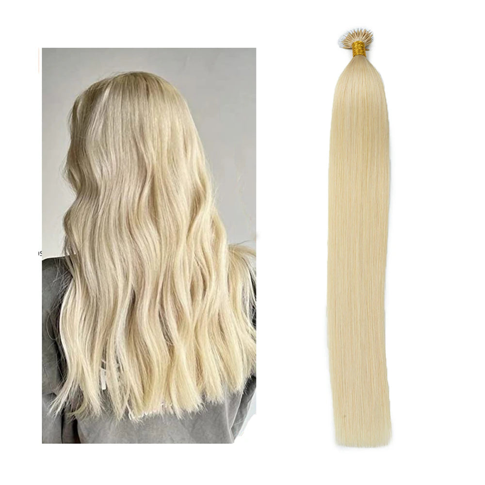 Light Color #60 Human Hair Bundles Ruilong Hair Extensions Straight Hair Tissage 10-30 Pouces Virgin Hair