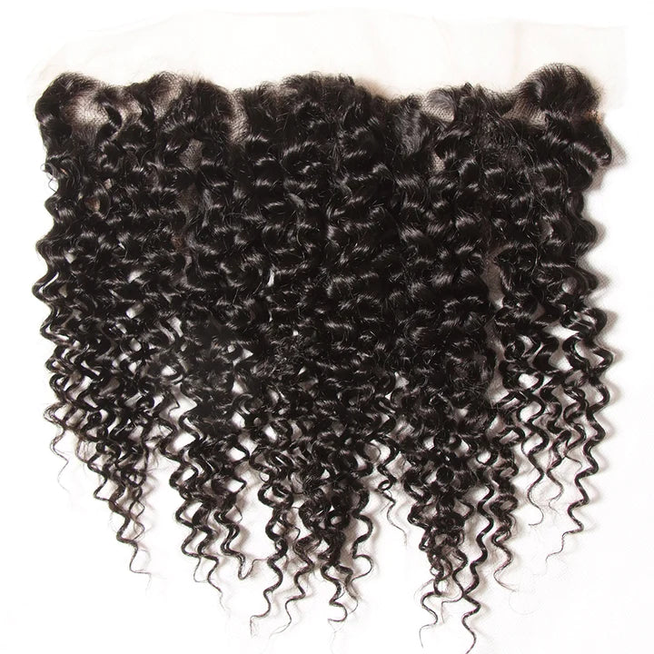 Ruilong Hair Kinky Curly Hair Lace Frontal Virgin Human Hair 13*4 Ear to Ear Lace Frontal