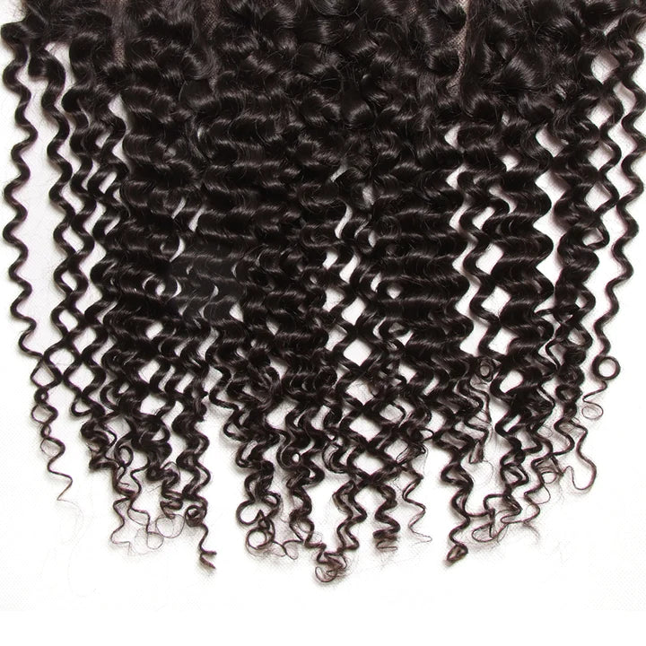 Ruilong Hair Kinky Curly Hair Lace Frontal Virgin Human Hair 13*4 Ear to Ear Lace Frontal