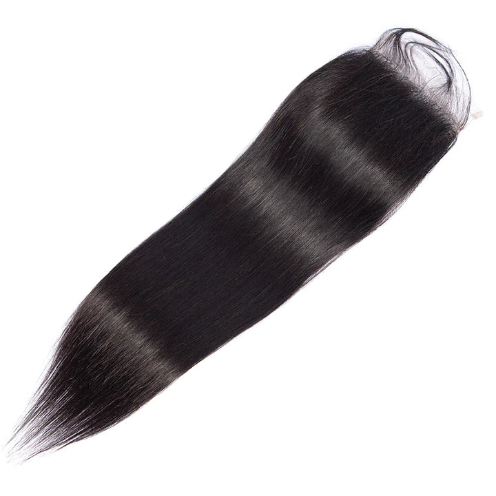 Ruilong Hair 1PCS High-quality Straight 4"X4" Transparent Lace Closure 100% Virgin Human Hair