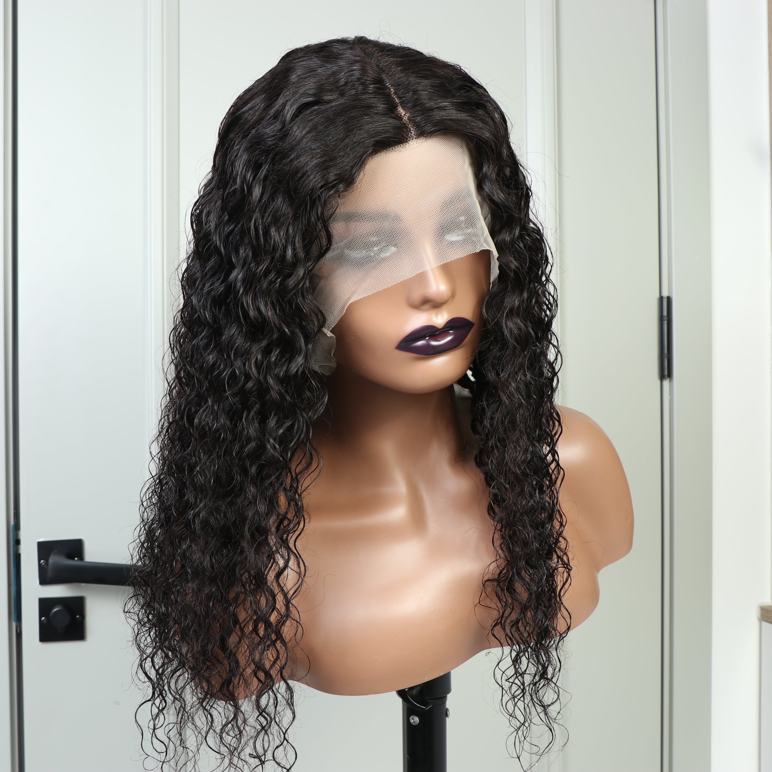 Ruilong Hair Peruvian Water Wave 13x4 Lace Frontal Wig Human Hair Wigs Preplucked With Baby Hair 10-40 Inch Lace Frontal Wig