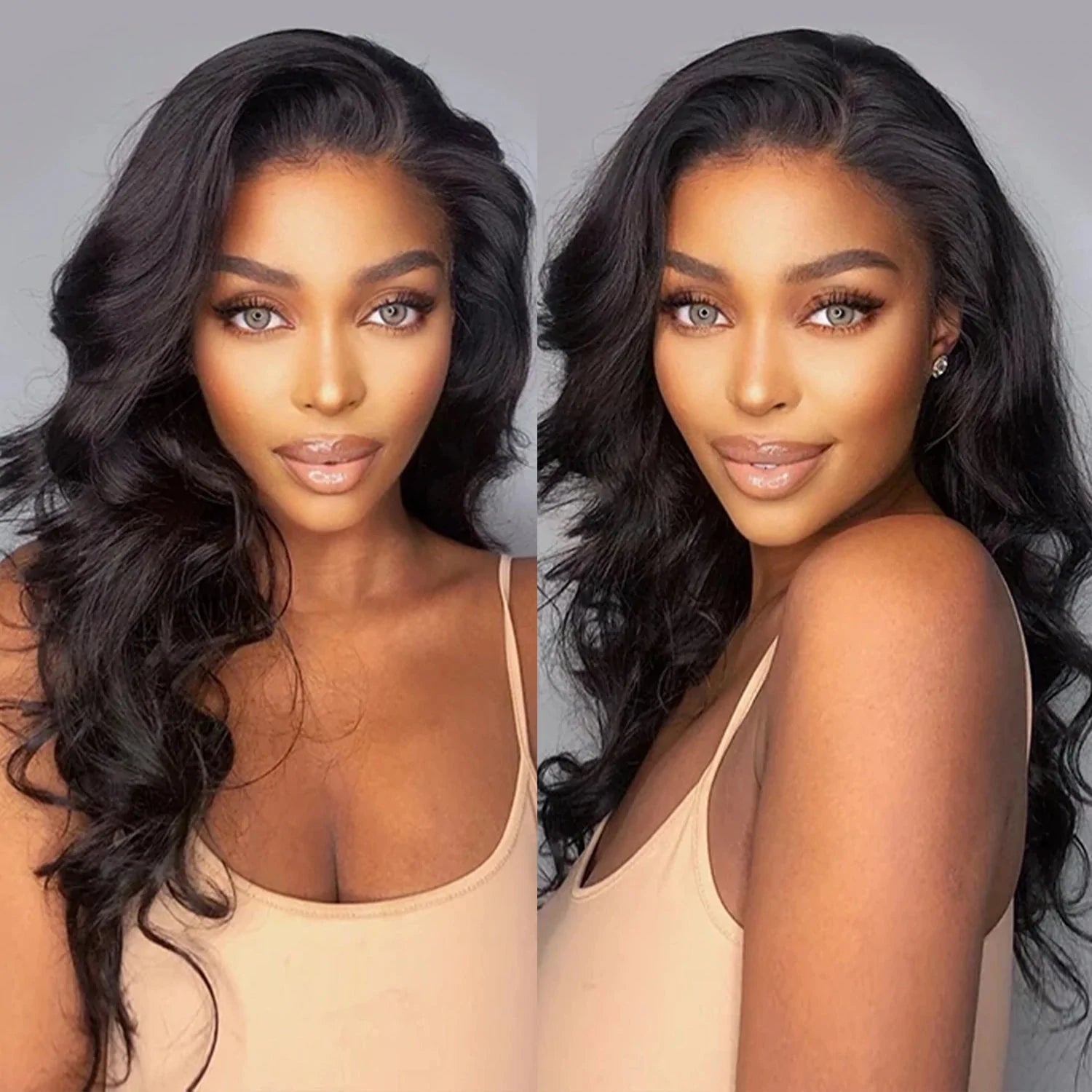 Ruilong Hair 1pc Body Wave Hair Lace Frontal Virgin Human Hair 13*4 Ear to Ear Lace Frontal