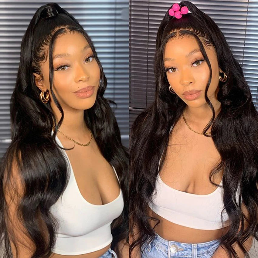 Ruilong Hair 1pc Body Wave Hair Lace Frontal Virgin Human Hair 13*4 Ear to Ear Lace Frontal