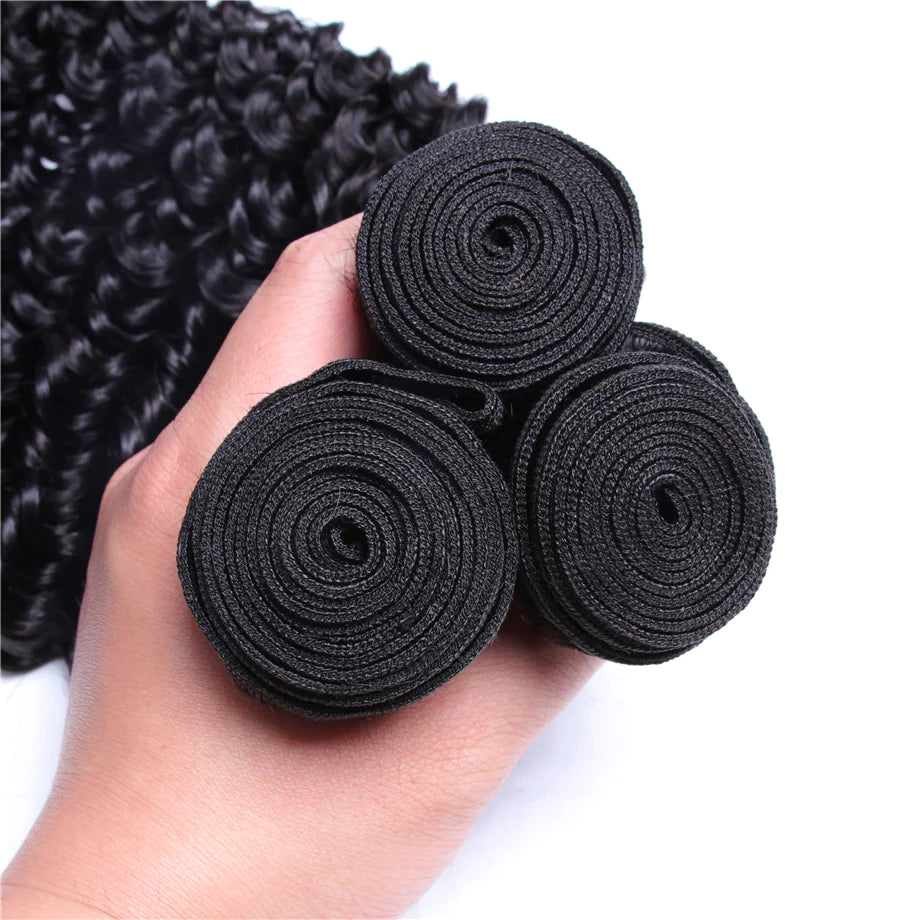 Ruilong Hair 12A Grade Kinky Curly 120g/1PCS Virgin Hair Bundles Natural Color 100% Human Hair Extension