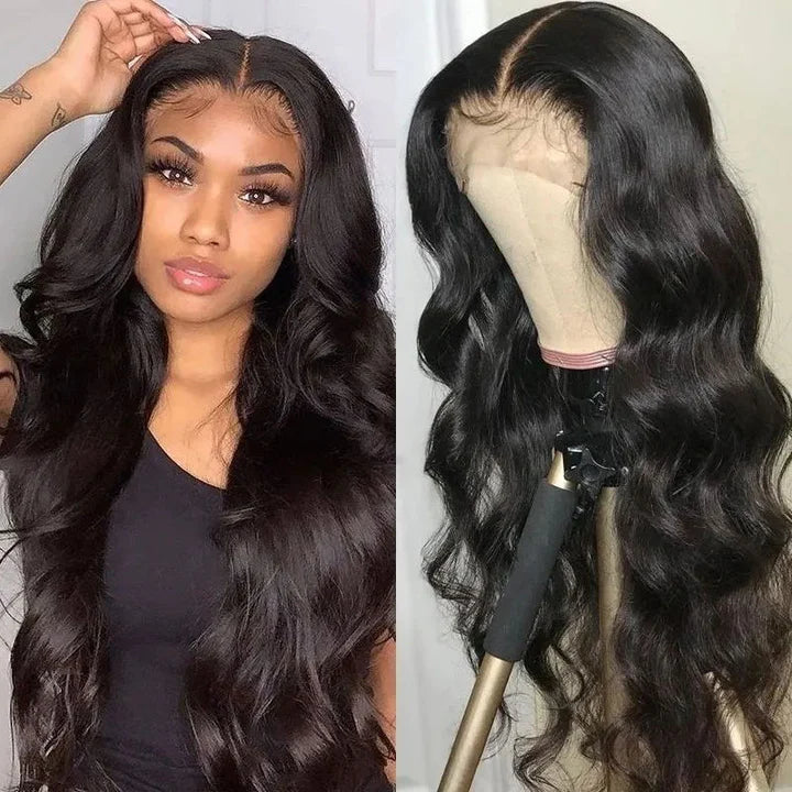 Ruilong Hair Malaysian Body Wave Lace Front Wig Pre Plucked 13x4 HD Transparent Lace Frontal Wig 30 inch Human Hair Wigs For Women