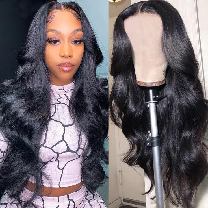 Ruilong Hair Malaysian Body Wave Lace Front Wig Pre Plucked 13x4 HD Transparent Lace Frontal Wig 30 inch Human Hair Wigs For Women