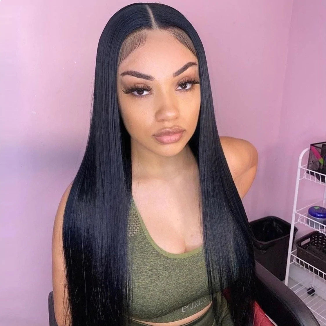 Ruilong Hair Lace Frontal Human Hair Wigs For Black Women Malaysian Straight 13x4 Lace Front Wig Pre plucked With Baby Hair