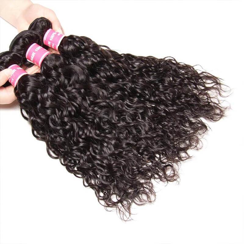 Ruilong Hair 12A Grade Water Wave Hair Bundles 120g/1PCS Virgin Human Hair Weave Bundles Virgin Hair Human Hair Bundles Natural Color