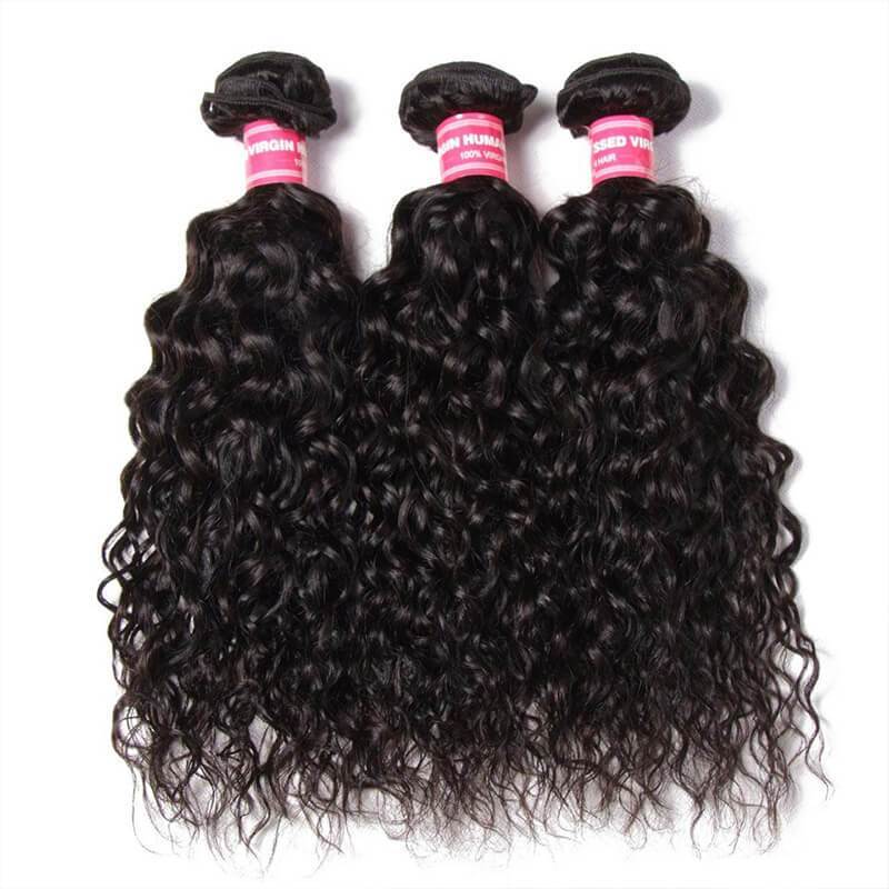 Ruilong Hair 12A Grade Water Wave Hair Bundles 120g/1PCS Virgin Human Hair Weave Bundles Virgin Hair Human Hair Bundles Natural Color