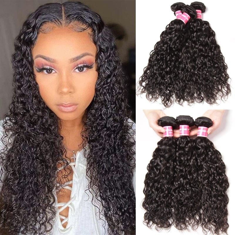 Ruilong Hair 12A Grade Water Wave Hair Bundles 120g/1PCS Virgin Human Hair Weave Bundles Virgin Hair Human Hair Bundles Natural Color