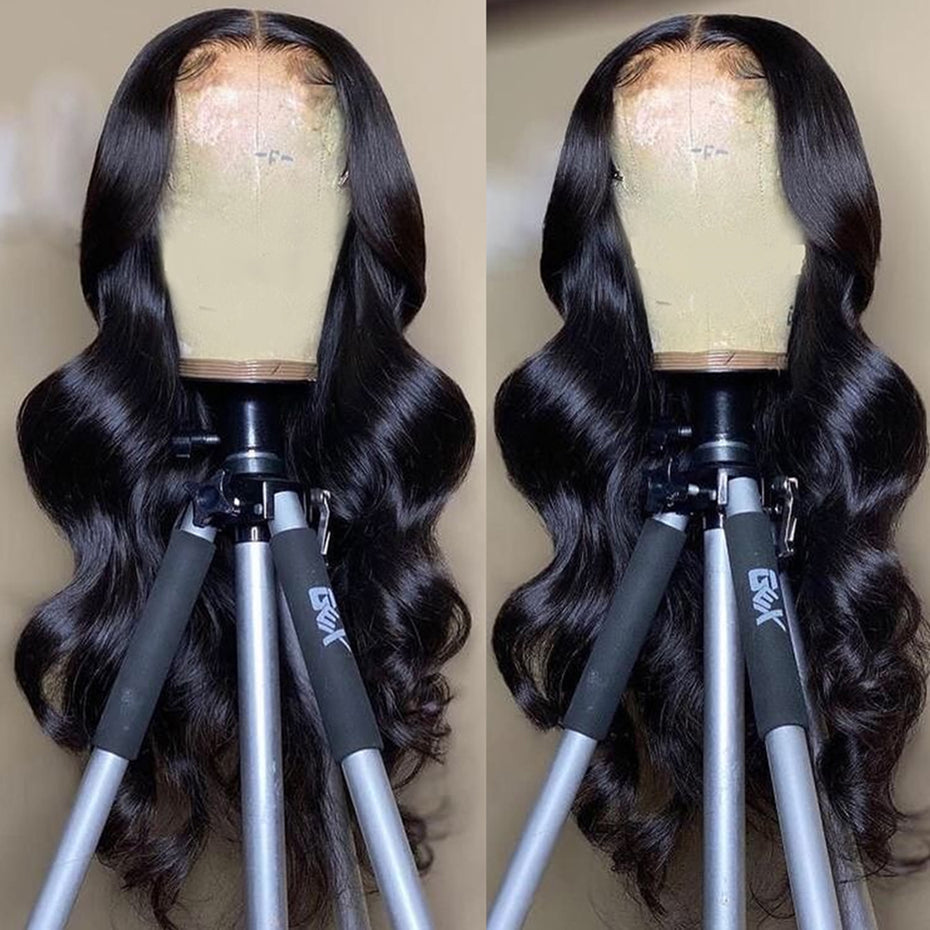 Ruilong Hair 5x5 HD Transparent Lace Closure Malaysian Body Wave Wig 100% Human Hair Body Wave Wig