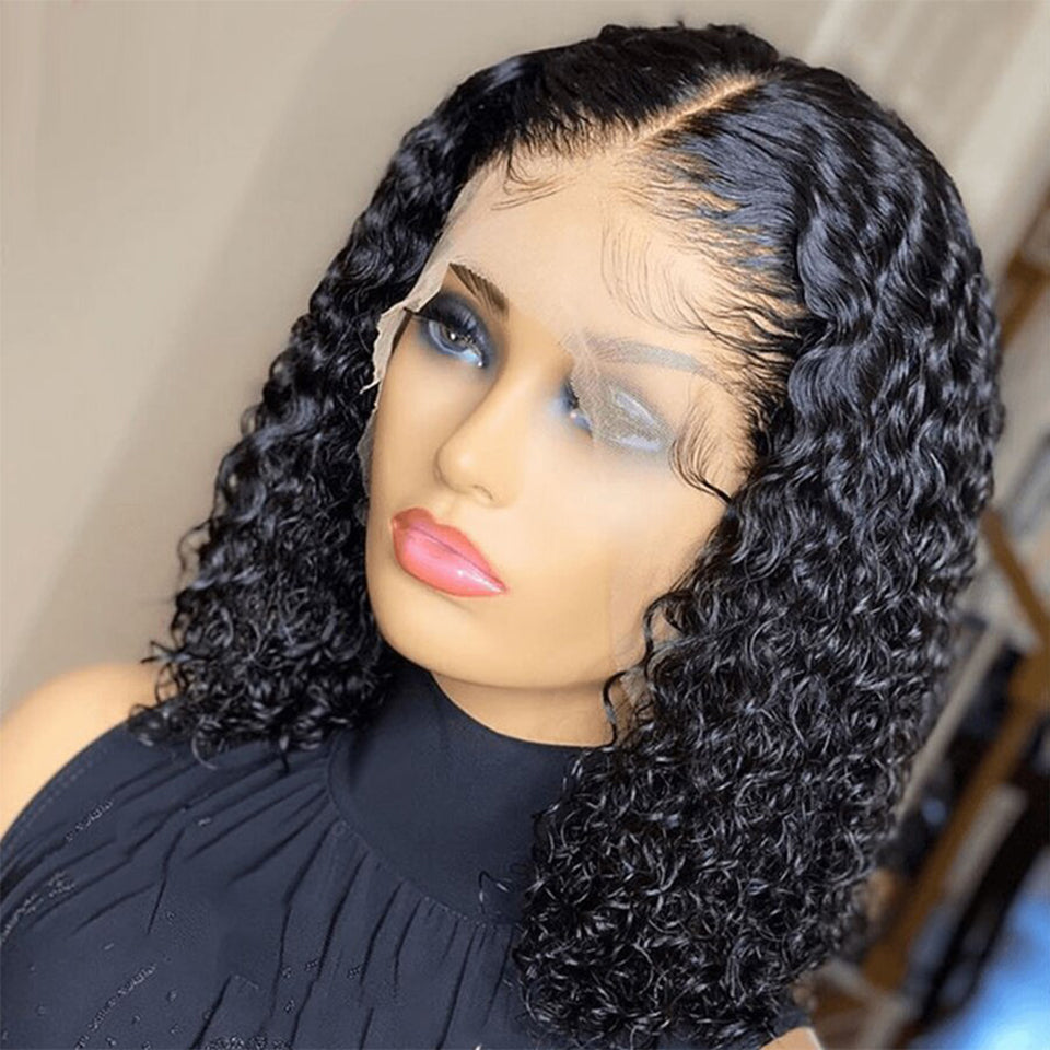 Ruilong Hair Peruvian Water Wave 13x4 Lace Frontal Wig Human Hair Wigs Preplucked With Baby Hair 10-40 Inch Lace Frontal Wig